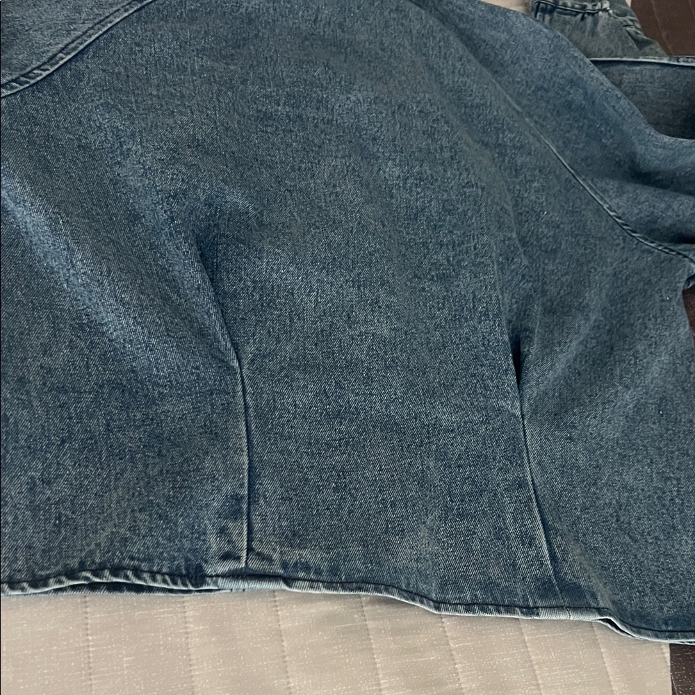 PEACH Women's Denim JACKET Blazer - Blue Jean never worn size L - Picture 17 of 17